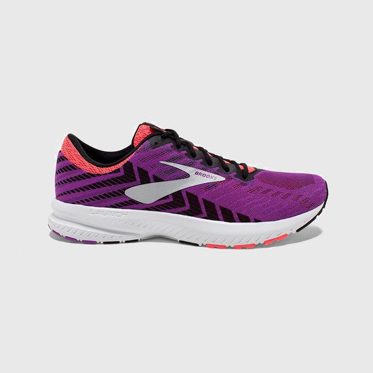 Tenis Brooks Launch 6 - Zapatillas Para Correr En Asfalto Mujer - Rosas (IJBD-67485)